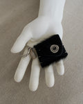 cowhide + stone bag bag charm !***